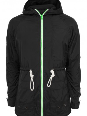 Мъжко яке тип ветровка в черно от Urban Classics Long Nylon Windbreaker 