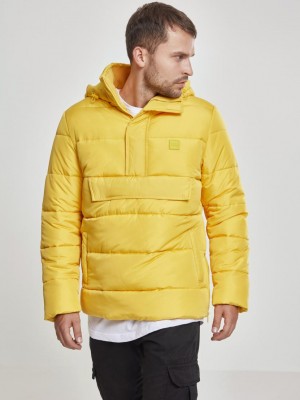 Мъжко жълто яке без цип Urban Classics chrome yellow