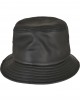 Шапка идиотка имитираща кожа в черен цвят Imitation Leather Bucket Hat, Аксесоари - Lit.bg