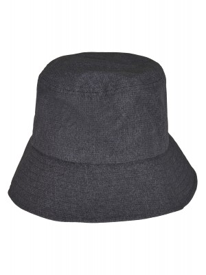 Шапка идиотка с връзка в тъмносив цвят Adjustable Flexfit Bucket Hat 