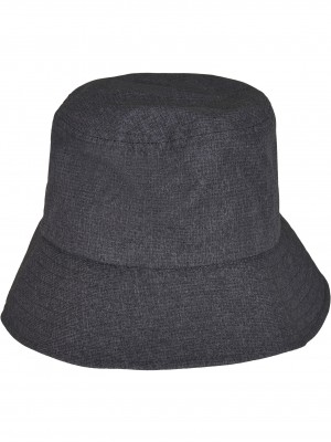 Шапка идиотка с връзка в тъмносив цвят Adjustable Flexfit Bucket Hat 