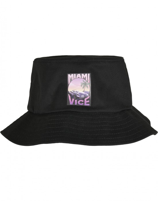 Шапка идиотка в черен цвят Merchcode Miami Vice Print, Аксесоари - Lit.bg