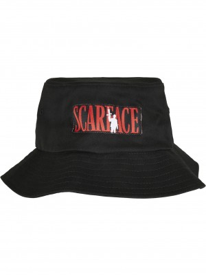 Шапка идиотка в черен цвят Merchcode Scarface Logo 