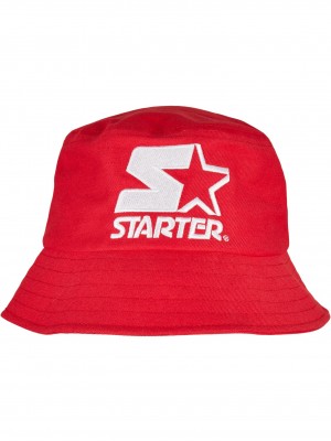 Шапка идиотка в червен цвят Starter Basic Bucket
