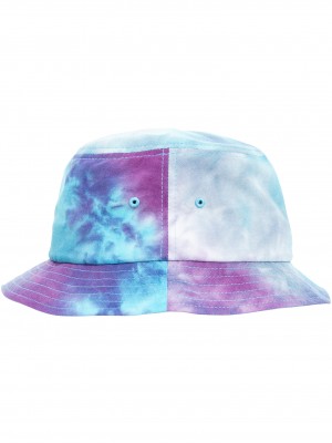 Шапка идиотка в лилаво и тюркоаз Festival Print Bucket Hat