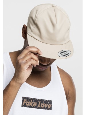 Шапка с козирка в бежово Unstructured 5-Panel Snapback 