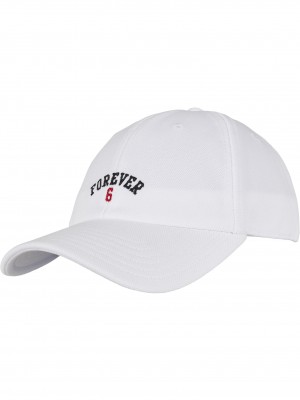 Шапка с козирка в бяло C&S WL Forever Six Curved Cap white/mc 