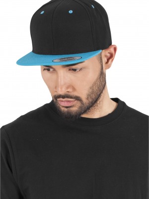 Шапка с козирка в черно Classic Snapback 2-Tone