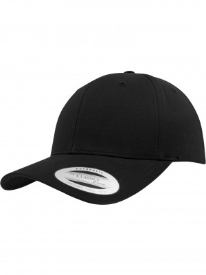 Шапка с козирка в черно Curved Classic Snapback