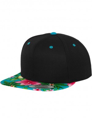 Шапка с козирка в черно Hawaiian Snapback 