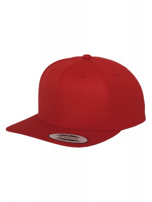 Шапка с козирка в червено Classic Snapback