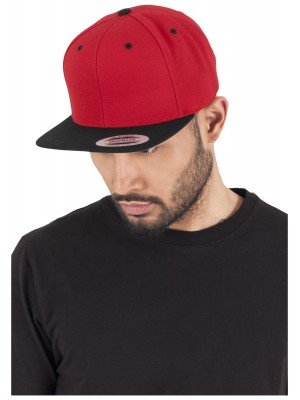 Шапка с козирка в червено Classic Snapback 2-Tone 