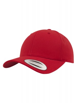 Шапка с козирка в червено Curved Classic Snapback