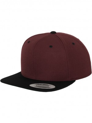 Шапка с козирка в кафяво Classic Snapback 2-Tone