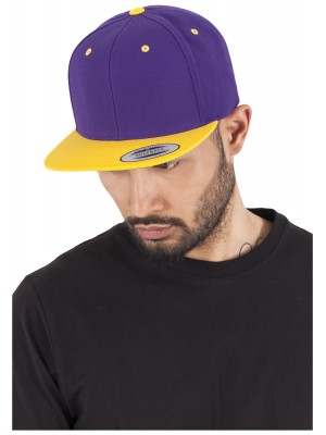 Шапка с козирка в лилаво Classic Snapback 2-Tone