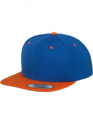 Шапка с козирка в синьо Classic Snapback 2-Tone 