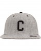 Шапка с козирка в сив и черен цвят Letter Snapback C, Аксесоари - Lit.bg