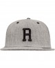 Шапка с козирка в сив и черен цвят Letter Snapback R, Аксесоари - Lit.bg