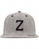 Шапка с козирка в сив и черен цвят Letter Snapback Z, Аксесоари - Lit.bg