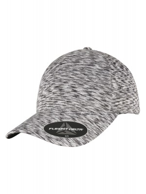 Шапка с козирка в сив меланж FLEXFIT DELTA UNIPANEL CAP melange silver 