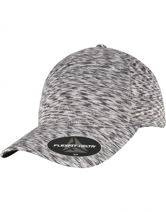 Шапка с козирка в сив меланж FLEXFIT DELTA UNIPANEL CAP melange silver, Аксесоари - Lit.bg