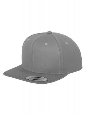 Шапка с козирка в сиво Classic Snapback 