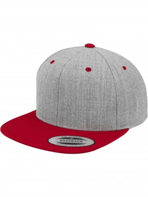 Шапка с козирка в сиво Classic Snapback 2-Tone 