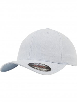 Шапка с козирка в светлосин цвят Flexfit Pastel Melange Cap 