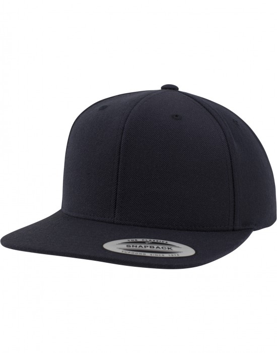 Шапка с козирка в тъмносиньо Classic Snapback, Аксесоари - Lit.bg