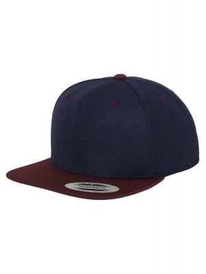 Шапка с козирка в тъмносиньо Classic Snapback 2-Tone 