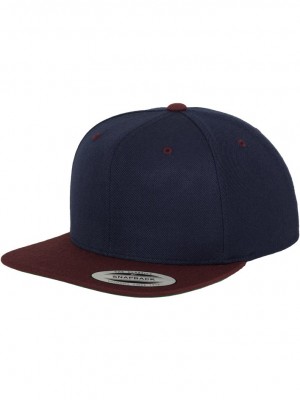 Шапка с козирка в тъмносиньо Classic Snapback 2-Tone 