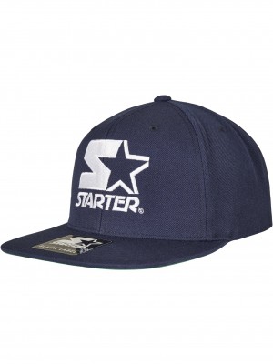 Шапка с козирка в тъмносиньо Starter Logo Snapback