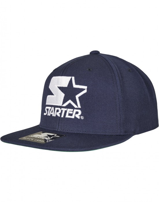 Шапка с козирка в тъмносиньо Starter Logo Snapback, Аксесоари - Lit.bg