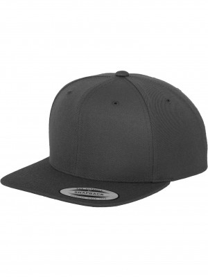 Шапка с козирка в тъмносиво Classic Snapback