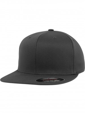 Шапка с козирка в тъмносиво Flexfit Flat Visor 