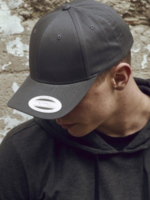 Шапка с козирка в цвят графит Curved Classic Snapback