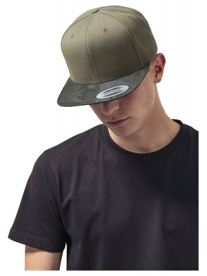 Шапка с козирка в цвят маслина Camo Visor Snapback 