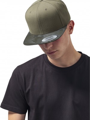 Шапка с козирка в цвят маслина Camo Visor Snapback 