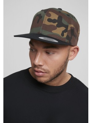 Шапка с козирка в зелен камуфлажен цвят Classic Snapback 2-Tone 