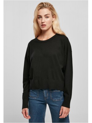 Широка дамска блуза в черен цвят Urban Classics Basic 