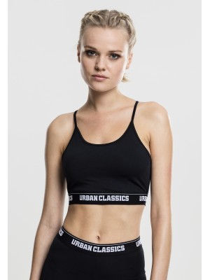 Спортно бюстие в черен цвят Urban Classics Ladies Sports Bra black 