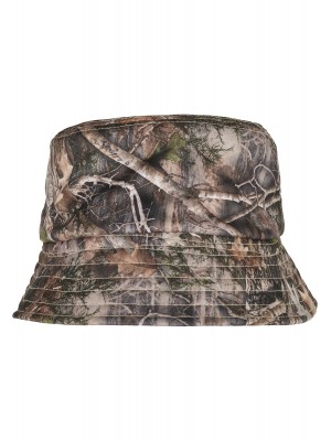 Зимна шапка идиотка с две лица Sherpa Real Tree Camo Reversible Bucket Hat 